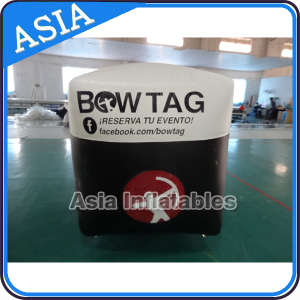 Inflatable Swim Buoy in Cube Shape for Water Triathlons Advertising