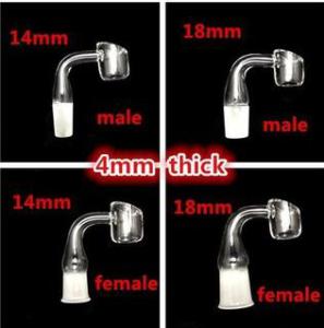 10mm 14mm 18mm Female or Male 45° or 90 ° Quartz Glass Nail Banger