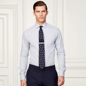 Made to Measure Slim Fit Long Sleeve Men′s Dress Shirt